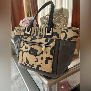 FURLA ANIMAL PRINT SMALL TOTE